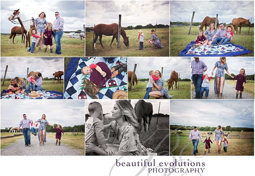 Benbrook Stables family photographer family Beautiful Evolutions