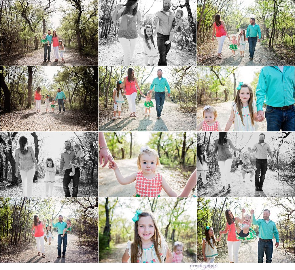 family session in the trees